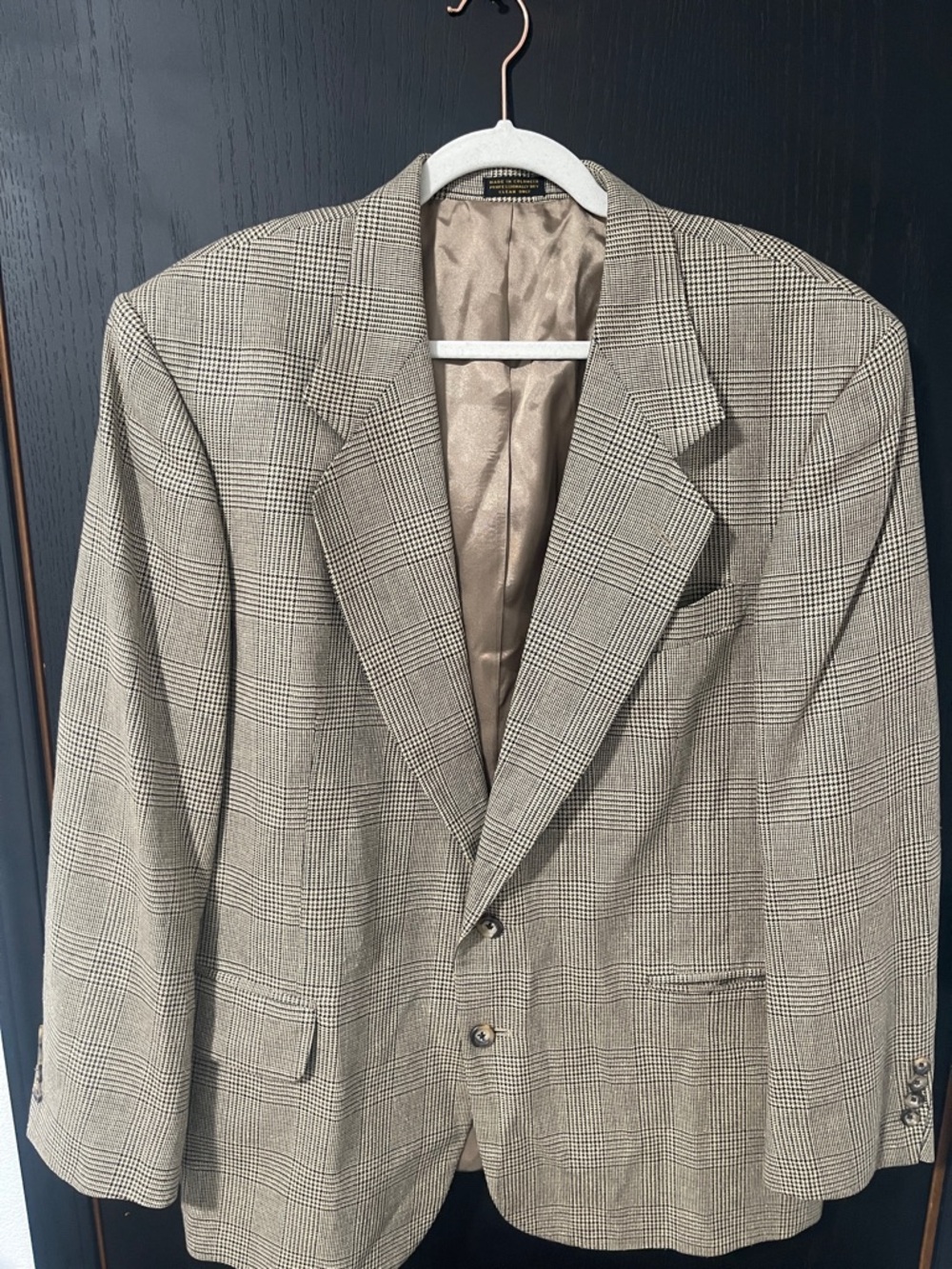 Oscar De La Renta Men's Plaid Two-Button Blazer